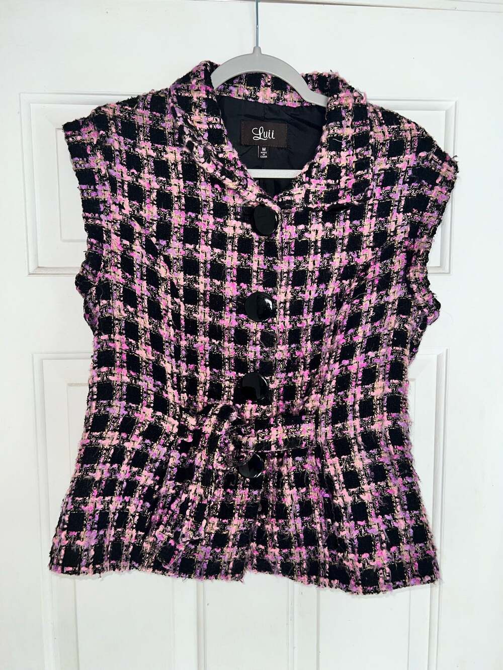 Luii Women's Blazer/Jacket Tweed Vest Multicolor  - size M - G20